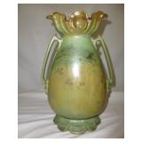 Vintage Art Nouveau Handled Pottery Vase