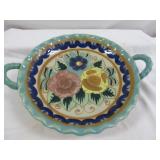 Ganz "Bella Casa" Hand Painted Handled Bowl