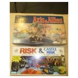 Axis & Allies / Risk & Castle Risk Stategy Games