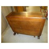 Vintage Wood Gate Leg Drop Side Dinette Game Table