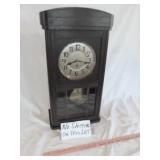 Antique European Pendulum Chime Wall Clock