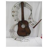 Metal Art Guitar Large Wall Art