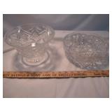 2pc - Cut Lead Crystal Center & Fruit Bowls