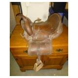 Vintage Tooled Leather Western Kid