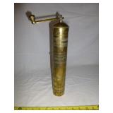 Ornate Brass Italy 13" Spice Grinder
