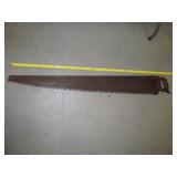 Antique 52" Single Man Cross Cut Wood Saw