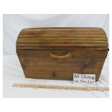 Vintage Hand Made Pine Dome Top Chest