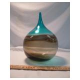 Mouth Blown Art Glass Large Lollipop Vase