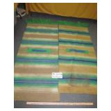 5pc Vintage Woven Saddle Blankets
