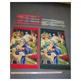 9pc NEW Fabric Tapestry Wall Hangers