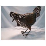 Metal Art Chicken - 15" All Metal Yard Bird