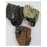 Wilson - Nike - Easton Leather Baseball Gloves