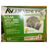 Air Vent Inc Solar Power Attic Fan - NEW Open Box