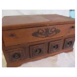 Custom Wood Singer Sewing Drawer Chest