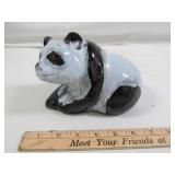 Red Clay Ceramic Panda Hide Away Bank