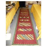 Vintage Hand Made Afghan Kilim Rug Runner