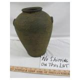 Vintage Raku Glazed Earthen Ware Pottery Vessel