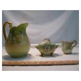 Giraud Limoges France Porcelain Pitcher Set