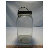 H&H Coffee 1 Gallon Glass "Crystalvac" Jar w/ Lid