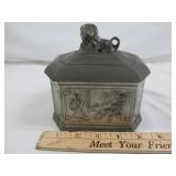 James Yates - London Vintage Ornate Pewter Box