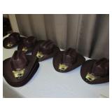 10pc NEW Alamo Hat Co Straw Western Hats