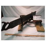 Vintage Craftsman Cast Iron Miter Box & Miter Saw