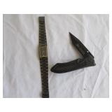 Beauvais Swiss Watch & Columbia Folding Knife