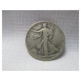 1943-P US Walking Liberty Silver Half Dollar