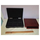 2pc Wood Coin Boxes - Slabs & Coin Displays