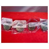 4pc Uncirculated Eisenhower US $1 Coins