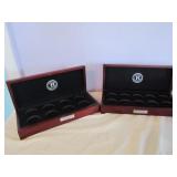 2pc Wood Coin Display Boxes