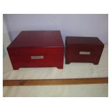 2pc Wood Slab Coins Collector