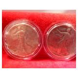 1938P & 1943D Walking Liberty Silver Half Dollar