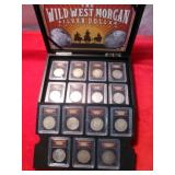 15pc US Morgan Silver Dollars Wild West Coin Set