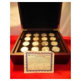 16pc US Morgan Silver Dollar Coin Set w/ COA