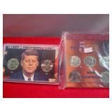 2 Sets - Lost Kennedy 1/2 Dollars & 5 Decades JFK