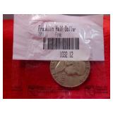 1951-P US Silver Franklin Half Dollar - Fine