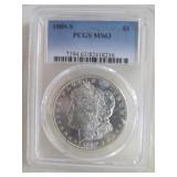 1889-S US Morgan Silver Dollar MS63