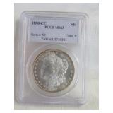 1880-CC US Morgan Silver Dollar MS63
