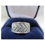 Danbury Mint Sterling Silver & CZ Ring