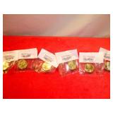 6pc Uncirculated US Presidential Dollar Coins