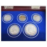 1950 US Coin Set - Silver Coins in Display
