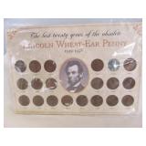 Last 20 Years of Lincoln Wheat Penny Coin Set
