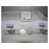 4pc Kennedy 40% Silver Half Dollars 2 Uncirculated