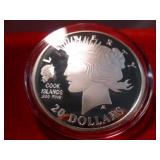 3 Troy Oz .999 Silver Cook Islands $20 Liberty