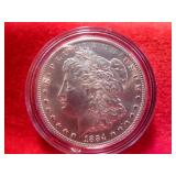 1884-CC US Morgan Silver Dollar