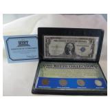 US Currency No Motto Collection Silver Certificate