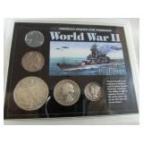 World War II Silver Coins & Steel Penny Set