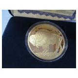 3 Troy Oz .999 Fine Silver Gold Clad Buffalo