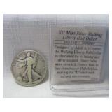 1945-D US Silver Walking Liberty Half Dollar